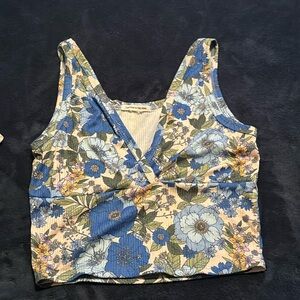 Floral Crop Tank